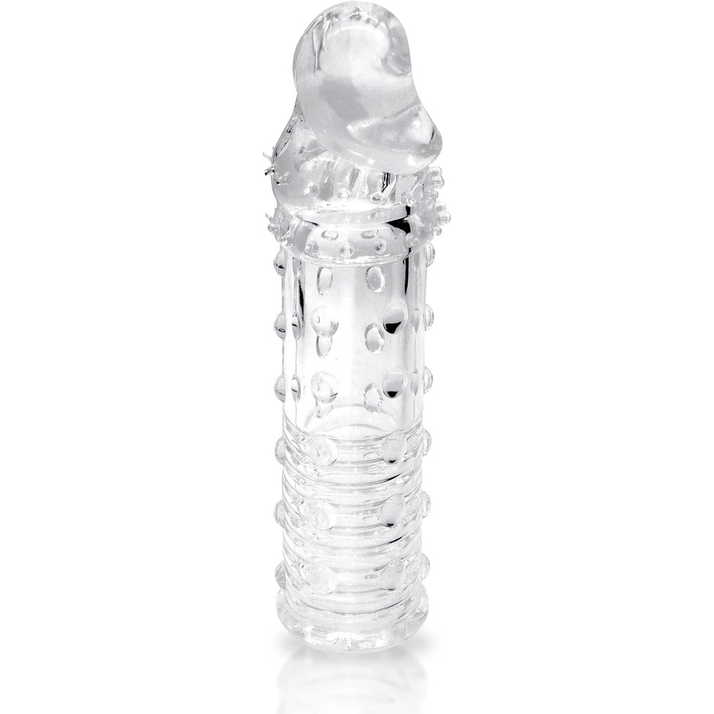 image:imageAdam amp Eve Adams Extension Jelly Textured Penis Sleeve for Men Penis Extender for Increased Stimulation Adult Toys for Sex Satisfying Texture Sex Toy for Pleasure 6 Clear