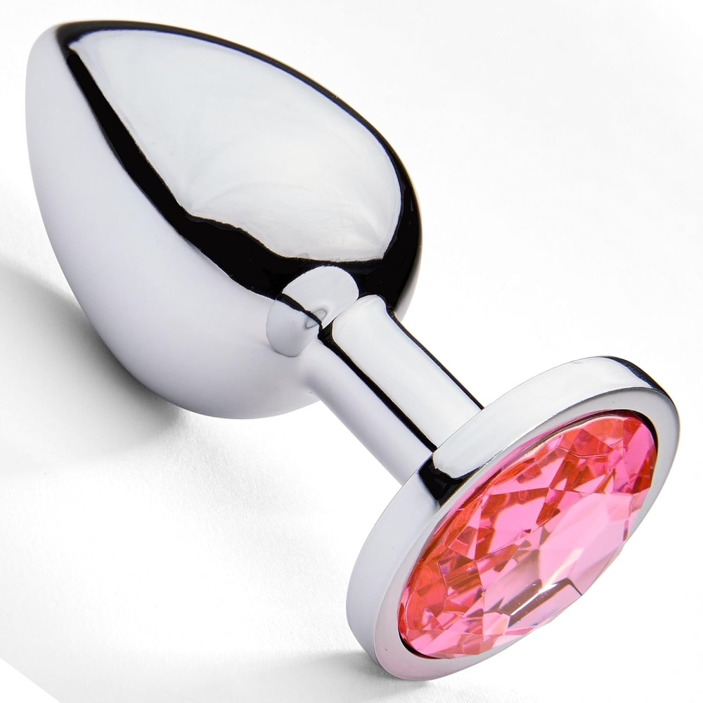 image:imageAdam amp Eve Gem Medium Anal Plug Metal Butt Plug for Women amp Men Tapered Trainer for Beginners amp Advanced Weighted Aluminum Plug for Temperature Play Safety Flared Base Includes Velvet Bag 28