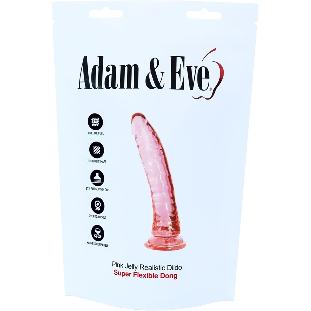 image:imageAdam amp Eve Sunset Dreams Dildo 75 in Multicolor Flexible Realistic Dildo with Firm Shaft Veins Balls amp Suction Cup Base for Hands Free Play Soft amp Fleshy Insertable Phallic Head for Girthy PleasurePink  825