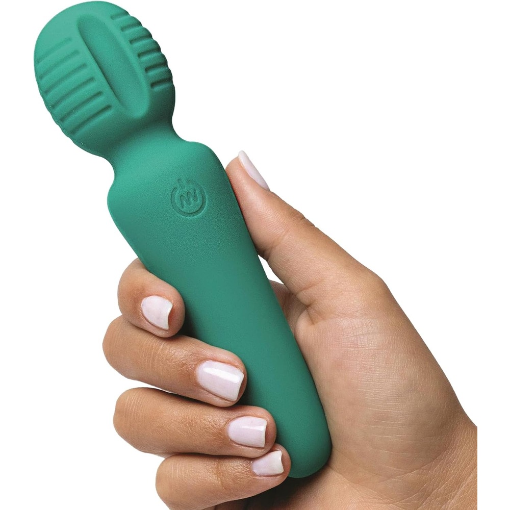 image:imageAdam and Eve Intimate Curves Powerful Silicone Vibrator Wand Massager Waterproof Clitoral Stimulator 775 Inches 10 Speed Rechargeable Magic Massager for Women Adult Toy for Couples Pink FinishAqua