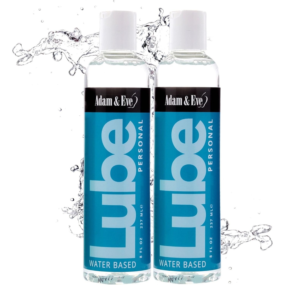 image:imageAdam and Eve Premium Water Based Lube Personal Lubricants for Privacy and Toys Thick Non Sticky Non Staining Long Lasting Formula for Men Women Couples Ideal for Sex and Massage 8 oz Bottle8oz Pack of 2