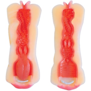 Adam & Eve Adam’s Bang and Blow Deep Throat Super Stroker Double Ended Mouth and Vagina Realistic Soft Lips Flexible Tongue and Teeth Textured Interior 7.5 by 3 Inches Super Stretchy Maximum Pleasure