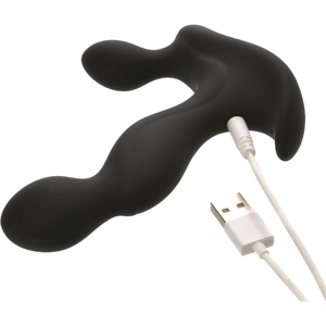 Adam & Eve Adam’s Vibrating Triple Probe, Prostate Massager for Men, 10 Powerful Vibration Modes, Ergonomic P Spot Stimulator, Perineum & Taint Vibrator, Waterproof, Rechargeable, Silicone Adult Toy