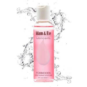 Adam & Eve Anal Lube, Forbidden Water Based Lube, and Personal Lubricant Gel for Privacy and Toys, Thick Long Lasting Non Staining, Odorless Formula for Anal and Vaginal Play, Perfect for Gifting 8 oz(8 oz Lube)