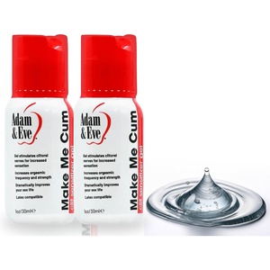 Adam & Eve Make Me Cum Water Based Clitoral Sensitizer Clear Gel – Personal Sexual Lubricant for Women – Increases Sensitivity for Stronger Orgasm – Lube for Sex and Masturbation – Clear 1 oz.(1oz (Pack of 2))