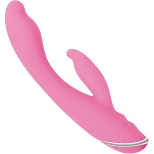 Adam & Eve Multi Function Silicone G GASM Rabbit Vibrator, Pink Adult Sex Toy Dildo for Personal Women, Clitoris Stimulation & Thrusting 6″, Pink