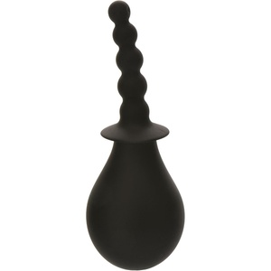 Adam & Eve Smooth and Easy Silicone Douche, Soft Flexible Tip for Comfortable Cleaning, Graduated Beads for Gentle Stimulation, Flared Base for Safety, Easy to Use and Clean, Anal and Vaginal Douche