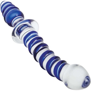 Adam & Eve Sunset Dreams Dildo 7.5 in. Multicolor Flexible Realistic Dildo with Firm Shaft Veins Balls & Suction Cup Base for Hands Free Play Soft & Fleshy Insertable Phallic Head for Girthy Pleasure(Blue Dildo/Butt Plug – 8.75″)