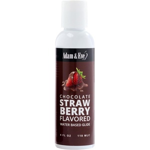 Adam & Eve Water Based Lube, Personal Lubricant, Long Lasting Non Sticky Non Staining Lube for Men, Gifts for Women and Couples, Lubricants for Privacy and Toys, Easy Clean Up, 8 oz (Unflavored)(Chocolate/Strawberry)