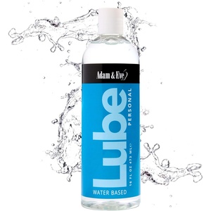 Adam & Eve Water Based Personal Lubricant, Sex Lube for Privacy, Non Staining, Non Greasy, Long Lasting, Unscented Lube for Women & Men, Anal Lubricant for Toys, 16oz, Clear