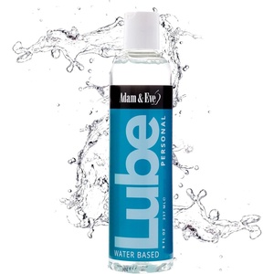 Adam and Eve Premium Water Based Lube, Personal Lubricants for Privacy and Toys, Thick Non Sticky Non Staining Long Lasting Formula for Men Women Couples, Ideal for Sex and Massage, 8 oz Bottle(8oz (Pack of 1))